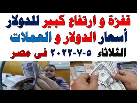 اسعار الدولار و العملات اليوم الثلاثاء 2022/7/5 في مصر