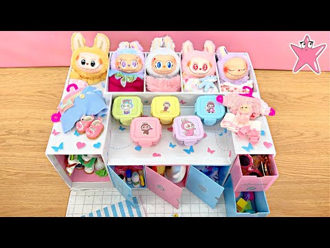 :🎀✨ My SUITCASE HOUSE for the LABUBU! 🏠💕 Super Kawaii, Pink and Blue 🌈🧸