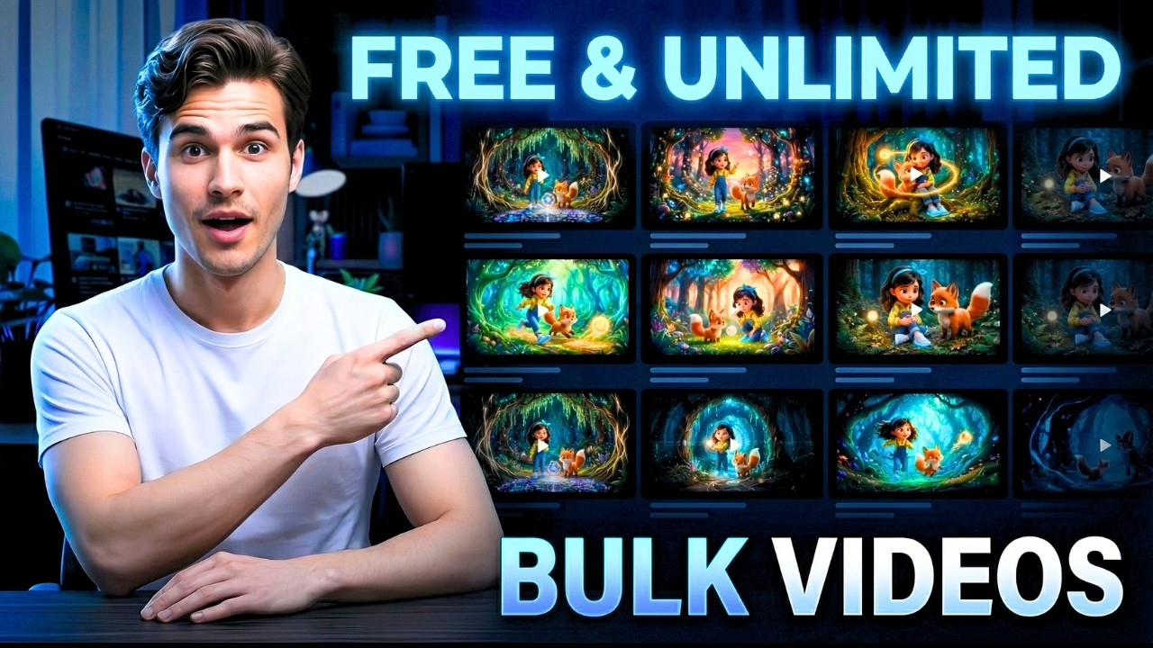 Generate UNLIMITED AI Videos & Images in ONE CLICK (FREE Automation System)