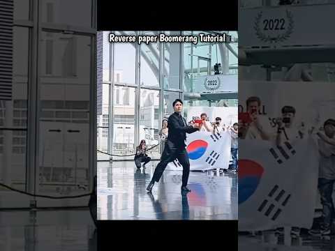 How to Make paper Boomerang plane, world Best Reverse paper Airplane Tutorial, Boomerang plane