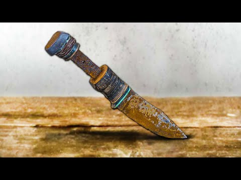 Rusty Antique US Pilot Knife - KA-BAR Restoration