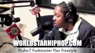 Video  Pusha T Freestyle With Funkmaster Flex On Hot 97!