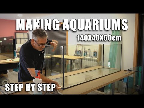 How to Make AQUARIUM DIY - Assembly and Gluing Glass Panels