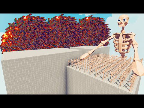 200x SKELETON + 1x GIANT vs EVERY GOD - Totally Accurate Battle Simulator TABS