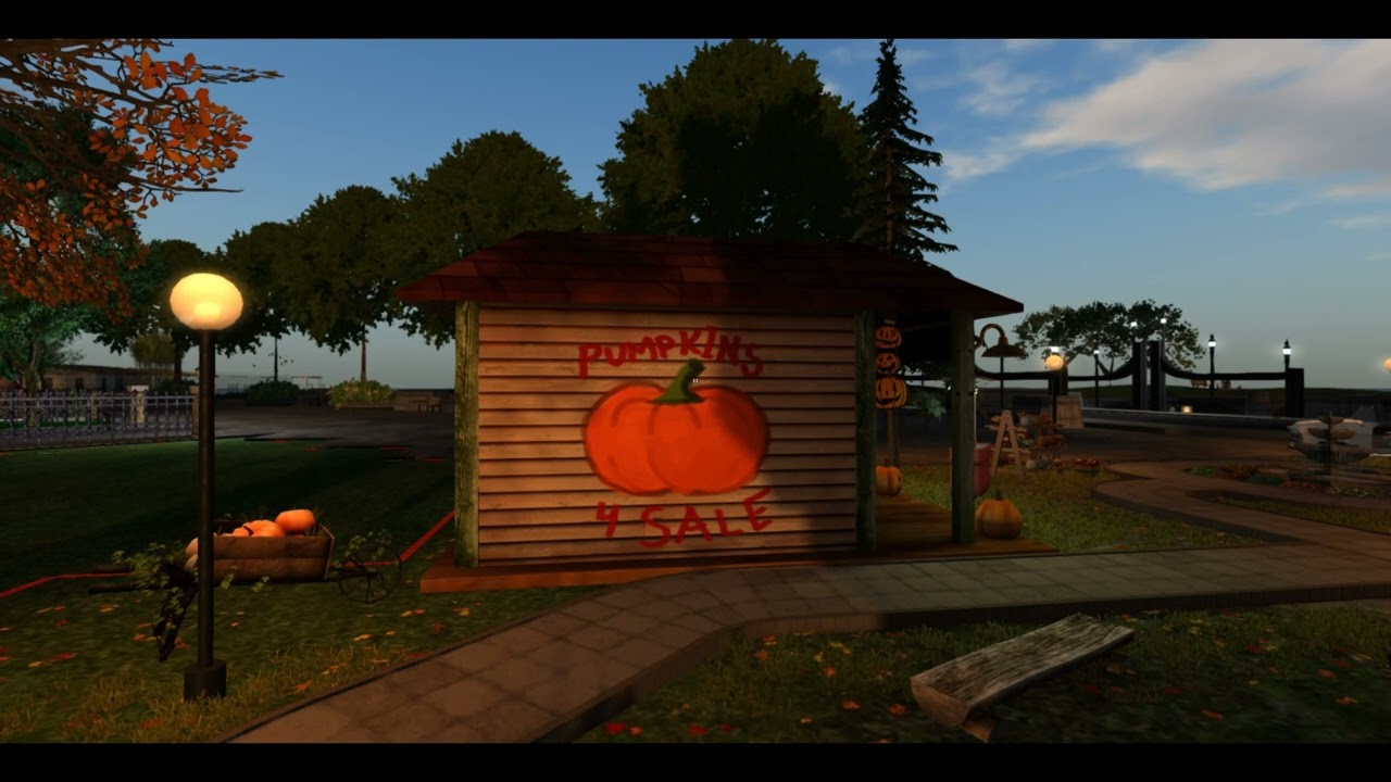 Second Life - Park Plaza Pumpkin Patch