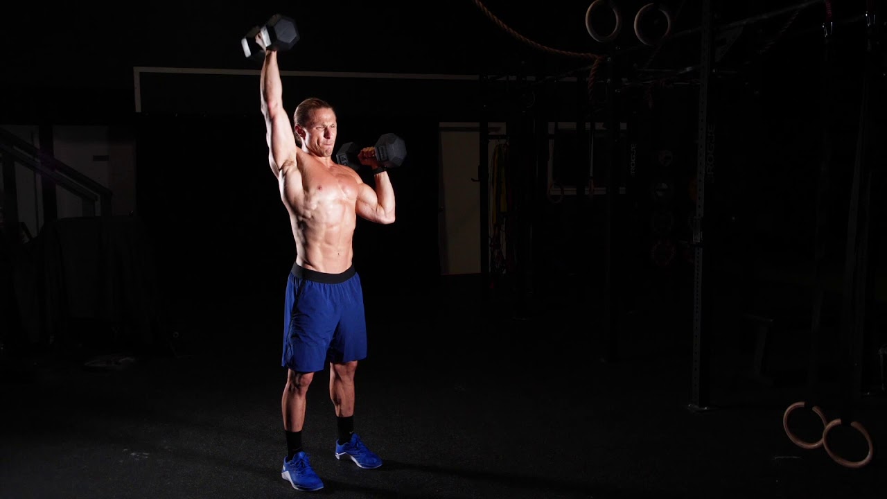 Standing Alternating Dumbbell Press