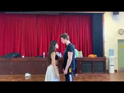 Camila Cabello and Nicholas Galitzine dance rehearsal for Cinderella 2021