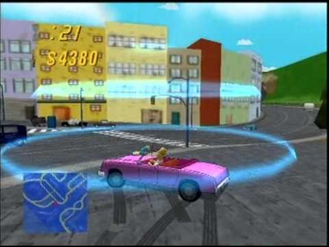 Family Sedan - Homer - Evergreen Terrace (The Simpsons Road Rage Gameplay Part 1)