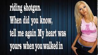 Christina Aguilera - Shotgun (Lyrics)