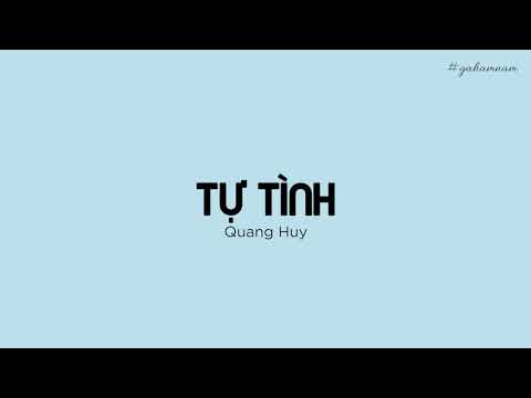 [ KARAOKE ] Tự Tình - Quang Huy | Beat chuẩn