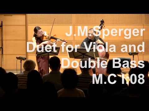 Sperger, Johann Matthias:Duet for Viola and Double Bass, M.C I:08 