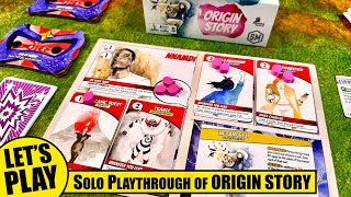 ORIGIN STORY Board Game Solo Playthrough  |  Stonemaier Games