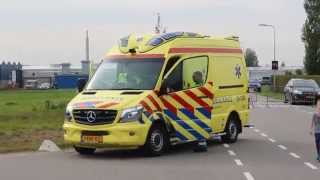 preview picture of video 'Ambulance 15-126 vertrekt met spoed naar een onwelwording in 's-Gravenzande'