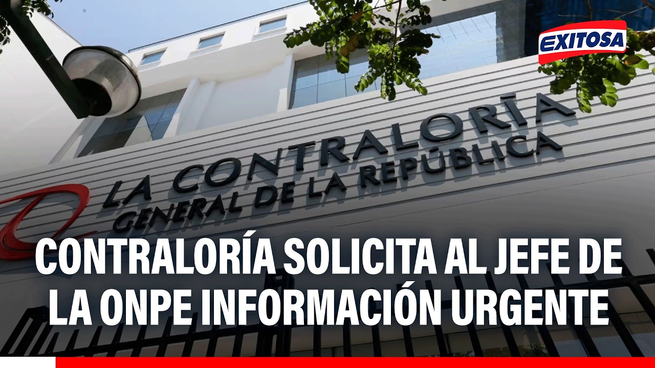 🔴🔵 Contraloría solicita al jefe de la ONPE información urgente tras falta de material electoral