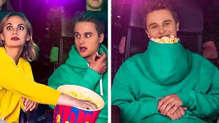 HOW TO SNEAK FOOD INTO THE MOVIES || Genius Hacks For Your Life by 123 Go! Gold