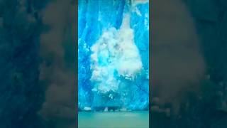 Ice Calving From Dawes Glacier In Endicott Arm Fjord | Carnival Luminosa #fyp #alaskancruise #Alaska