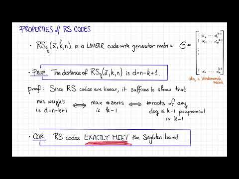 image-What are Reed Solomon codes used for?