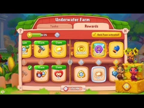 @Fishdom Win Strikes Level 8360 - 8362. Underwater Farm Level 28 Unlocked.