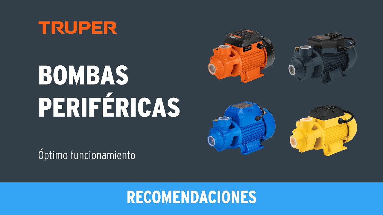 Bomba periférica autocebante 1/2HP, uso agrícola, TRUPER