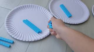 Long division with remainder using base 10 blocks
