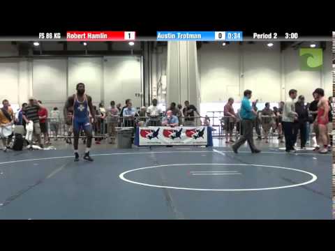 Mens FS FS 86 KG - Robert Hamlin vs. Austin Trotman
