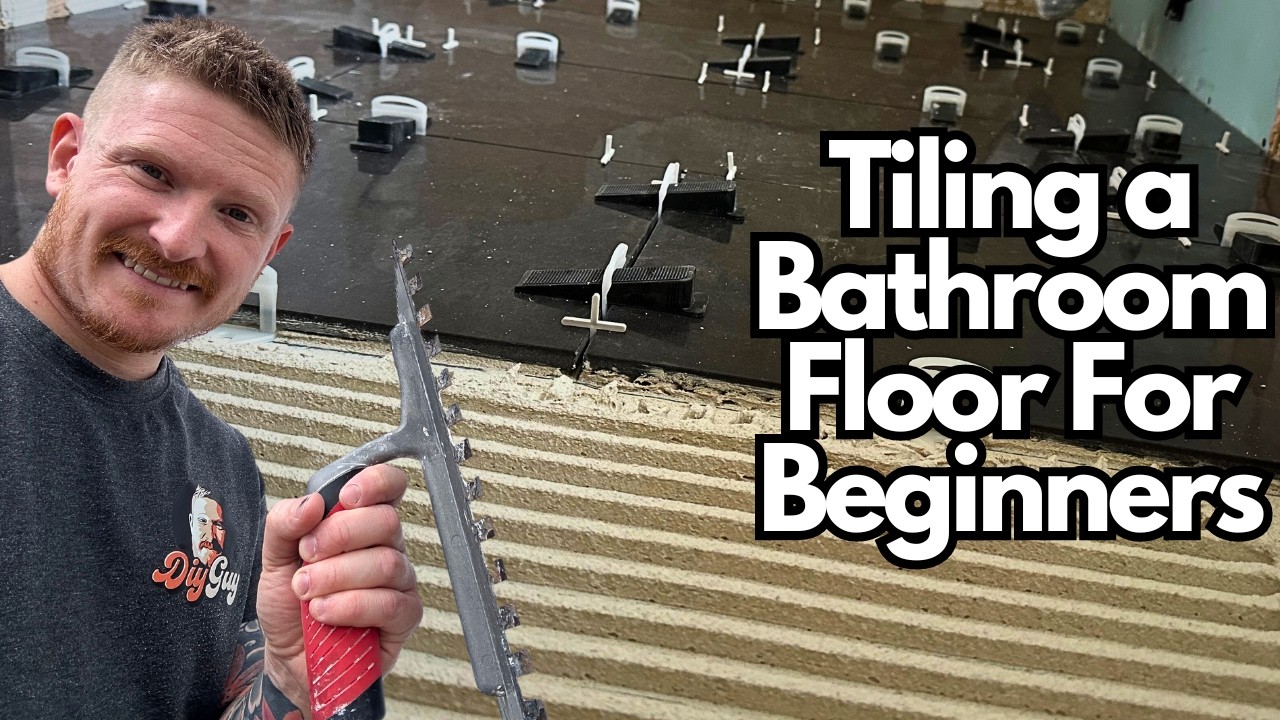 How to Tile and Grout a Bathroom Floor - Complete Beginners Guide