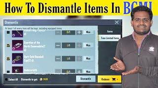 How To Dismantle Duplicate Items In Bgmi - Dismantle Items - Dismantle Duplicate Items In Pubg #pubg
