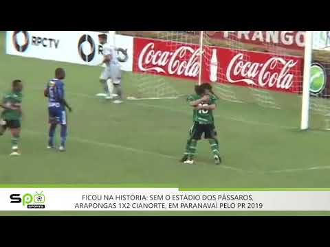 FICOU NA HISTÓRIA: 2011–ARAPONGAS 1X2 CIANORTE EM PARANAVAÍ