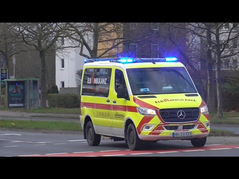 ELB Ambulanz [KTW] aus Hamburg in Hannover auf Einsatzfahrt