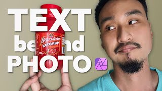 Put Text Behind Objects in Affinity Photo for iPad (or Photoshop!)