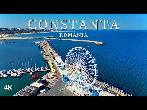 Old Town CONSTANTA 4K Drone • Flight in Romania 2023 • Констанца, Румунія