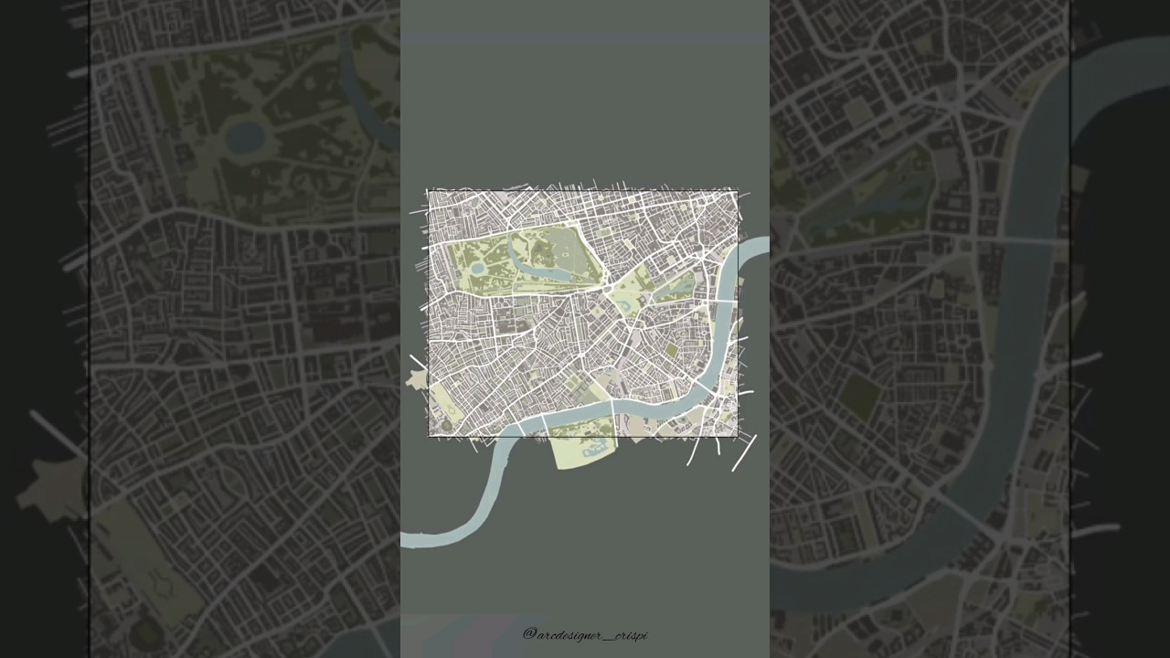 ILLUSTRATION OF LONDON MAP #shorts #london #adobeillustrator #illustration #illustrator #shortsvideo