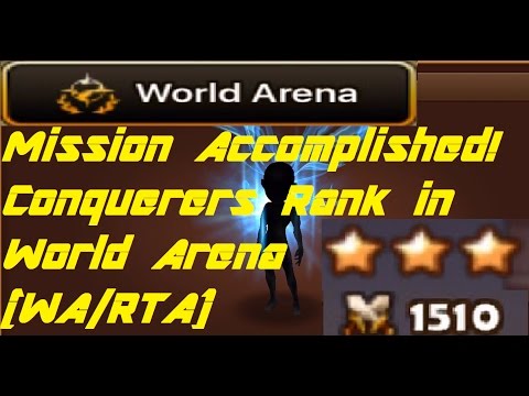 SUMMONERS WAR: I REACHED CONQUEROR RANKS in World Arena (WA/RTA)