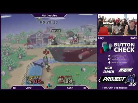 Crymrcr (Link) vs Ku$h (Mario) - Button Check #6 - Project M - Singles