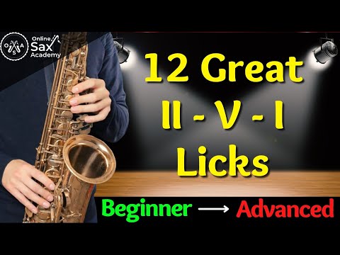 12 Great (Short) II V I Licks: Beginners, Intermediates and Advanced #71