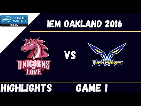 UOL vs FW Game 1 Highlights IEM Oakland 2016 Finals Unicorns of Love vs Flash Wolves
