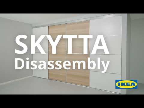 SKYTTA sliding doors system - How to disassemble