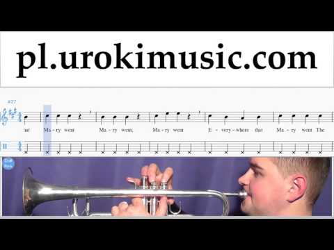 Jak Zagrać Na Trąbce Mary Had a Little Lamb Tabulatura Lekcje Część 2 um-b352