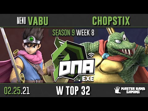 DNA.EXE S9:W8 - MENU | vabu (Hero) Vs. chopstix (King K. Rool) - Top 32