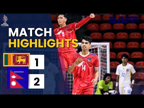 Sri Lanka vs Nepal Men’s Futsal Highlights | Nepal Win 2–1 | SAFF Futsal Championship