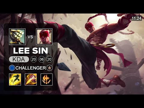 Lee Sin Jungle vs Master Yi - EUW Challenger - PreSeason 12 Patch 11.24
