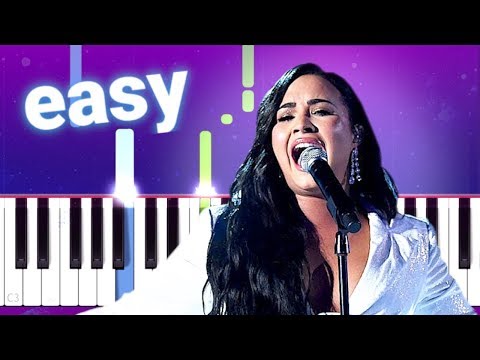 Demi Lovato - Anyone (100% EASY PIANO TUTORIAL)