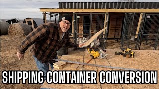 Building Trap Doors for 8-Pen Chicken Coop | Step 12 of 40-Foot Shipping Container Build