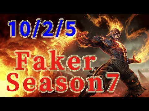 SKT T1 Faker Brand Support vs Rakan Patch 7.14