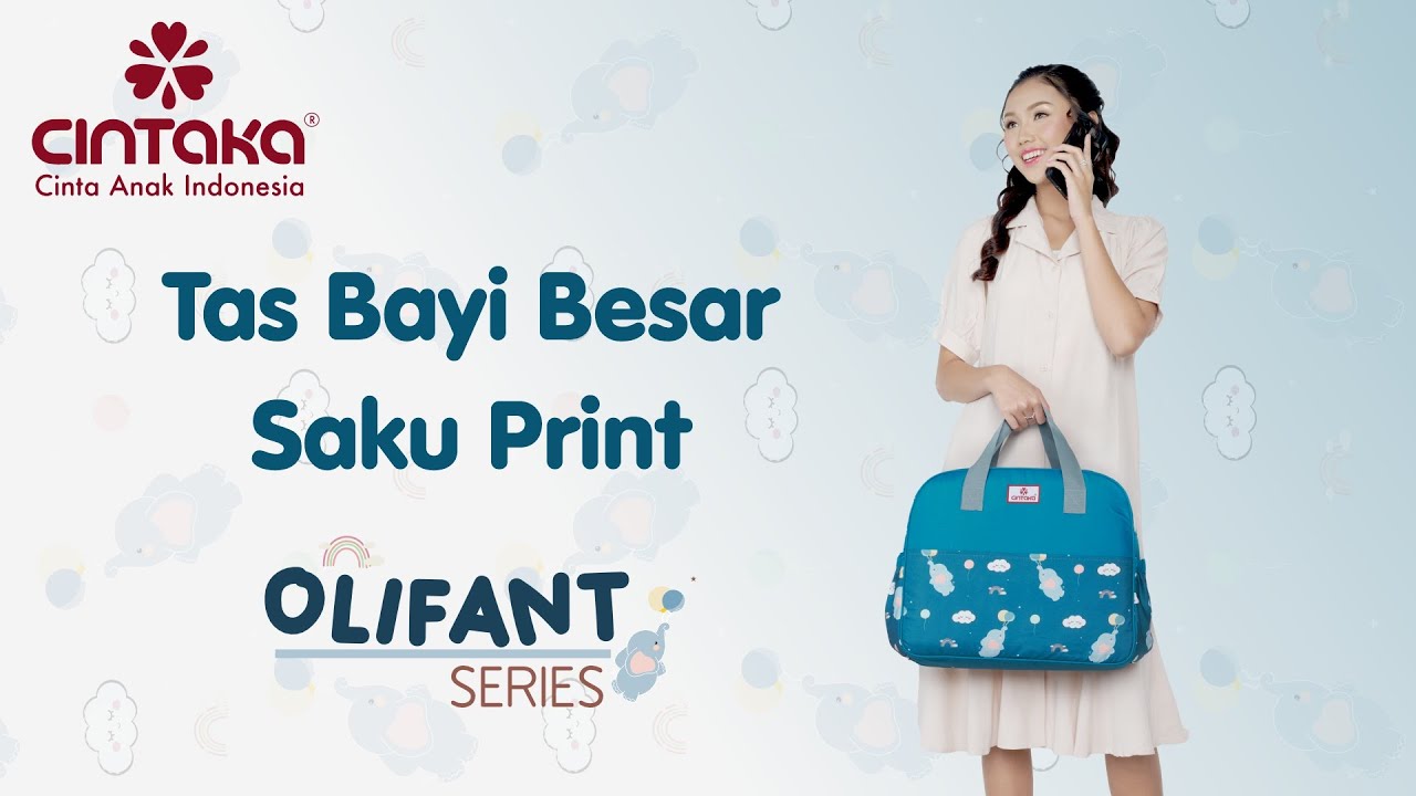 Tas Bayi Besar Saku Print Olifant Series CBT4151