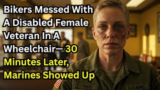 Bikers Messed With A Disabled Female Veteran In A Wheelchair— 30 Minutes Later, Marines Showed Up