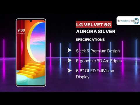 LG Velvet 5G 128GB LMG900TM T Mobile 6GB RAM Smartphone - Aurora White