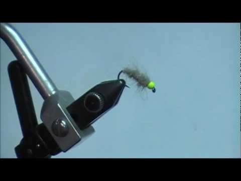Fly Tying: Walt's Worm Fly / Crane Fly Larva (beadhead & "hot spot")