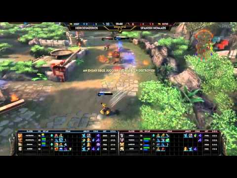 Spanish Nomads vs HeroesNZeros Siege 4v4 - SMITE tournament