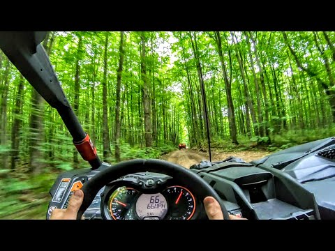 70 mph Forest Trail run in a Can Am Maverick X3 Turbo